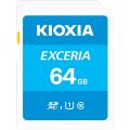 KIOXIA ()  SD Exceria SDXCU1 R100 C10 եHD ®ɤ߼ 100MB/s 64GB LNEX1L064GG4ڥ᡼زġ