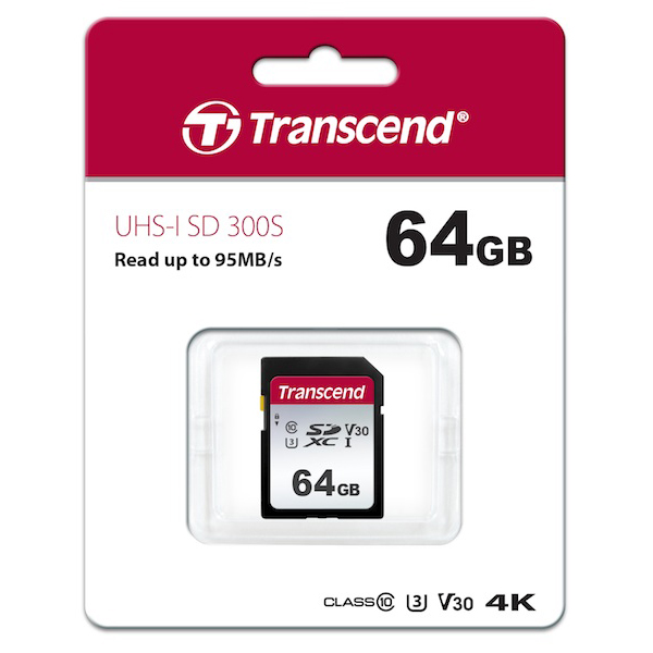 Transcend ȥ󥻥 64GB SDXC 300S Class 10UHS-I U3V30 б SDɡڥ᡼زġۡ64GB