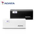 ADATA モバイルバッテリー 大容量 12500mAh パワーバンク P12500D 　AP12500D-DGT-5V 数字残量表示 2ポート【メール便不可】　ホワイトのみ