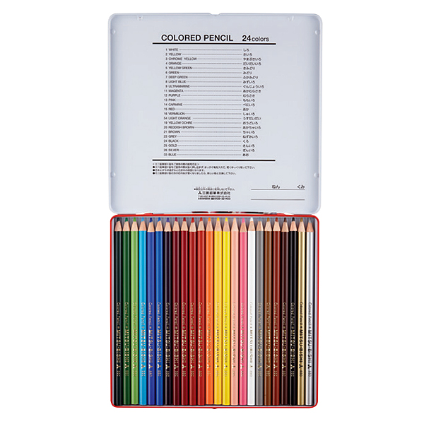 三菱鉛筆 uni 色鉛筆880　24色セット K88024CPN【メール便可】　24色セット