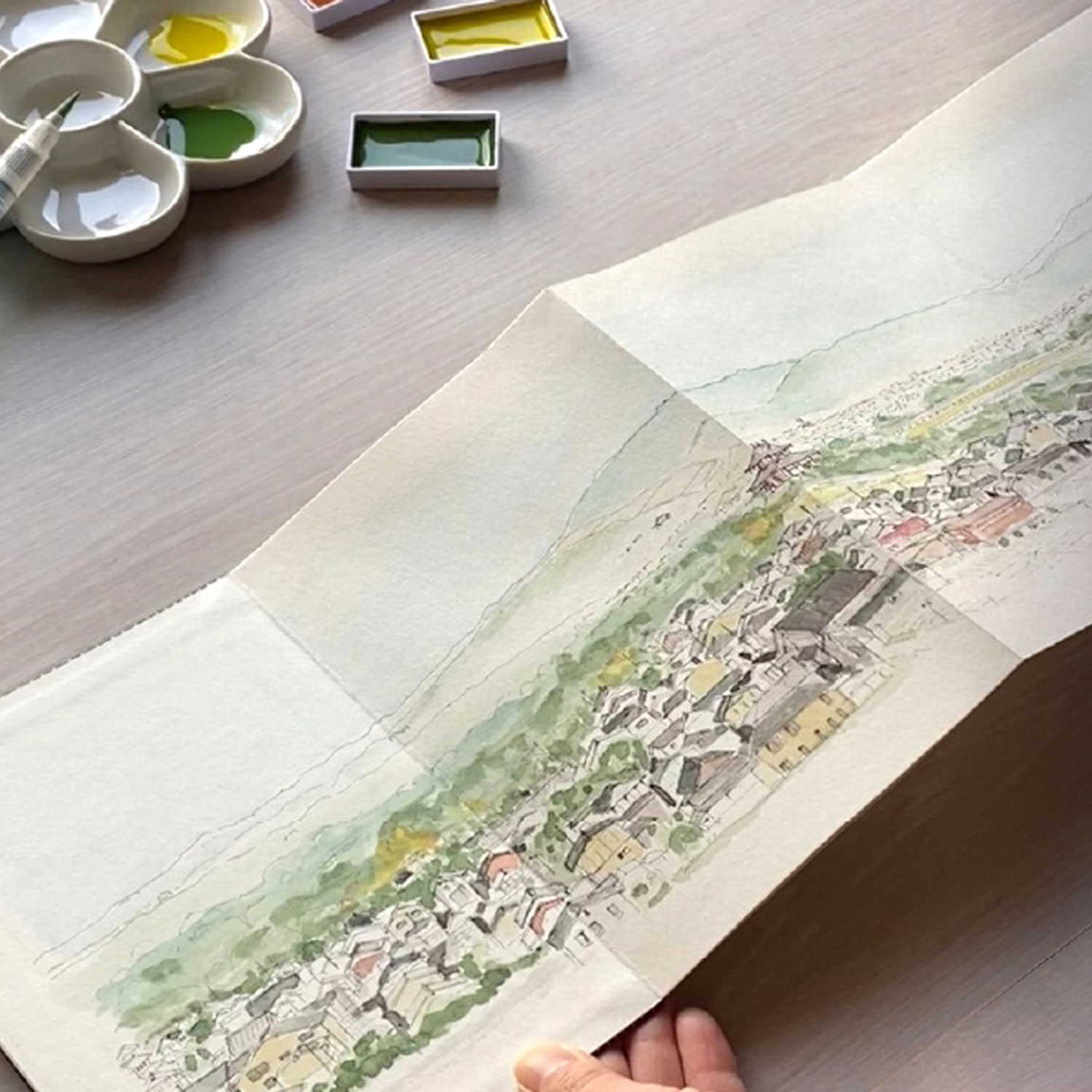 ���� Kuretake ORINOTE for Watercolor ����Ρ��� KG204-700 �ڥ᡼���زġۡ��ʡ�����