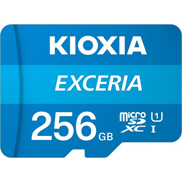KIOXIA キオクシア(旧東芝)  microSD  Exceria microSDXC U1 R100 C10 フルHD 高速読み取り 100MB/s 256GB LMEX1L256GG2【メール便送料無料】　256GB