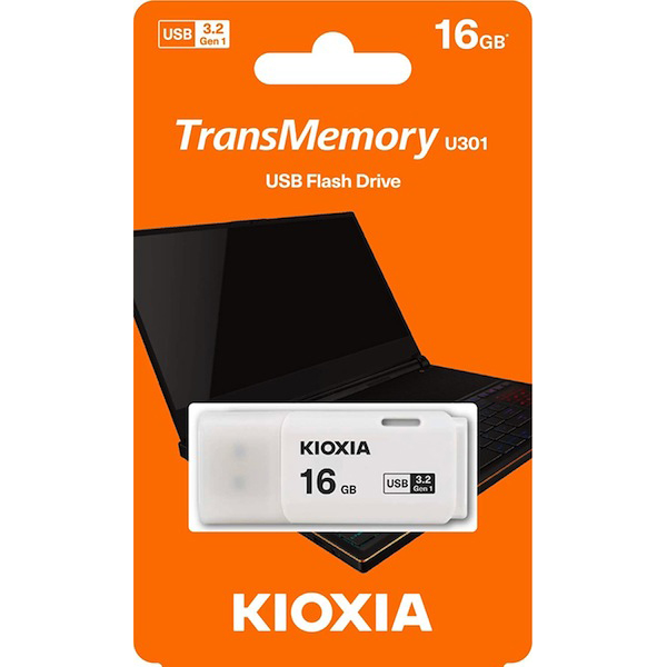 KIOXIA キオクシア(旧東芝) TransMemory U301 16GB USBメモリ USB3.2 Gen1  LU301W016GG4【メール便可】　16GB