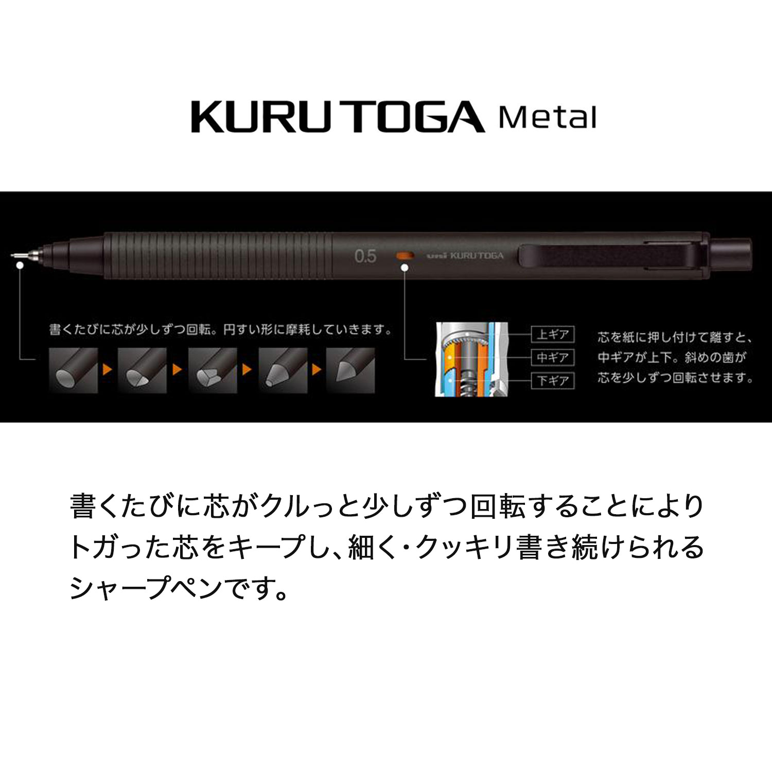 ɩɮ uni ȥ᥿ KURUTOGA Metal 㡼ץڥ 0.5M5-KH 1Pڥ᡼زġ[Ԥ]3 [Ĺ]