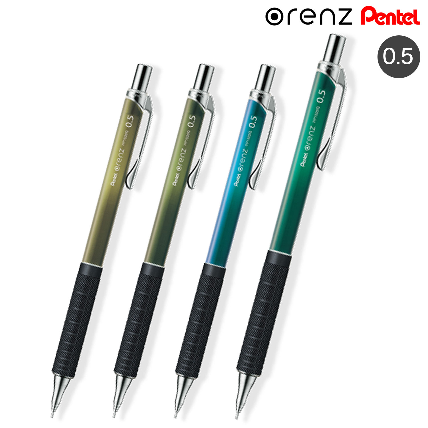 ڸۤڤƤ Pentel 㡼ץڥ󥷥  ᥿륰å ꡼󥫥顼 0.5mm ڥ᡼زġۡ4